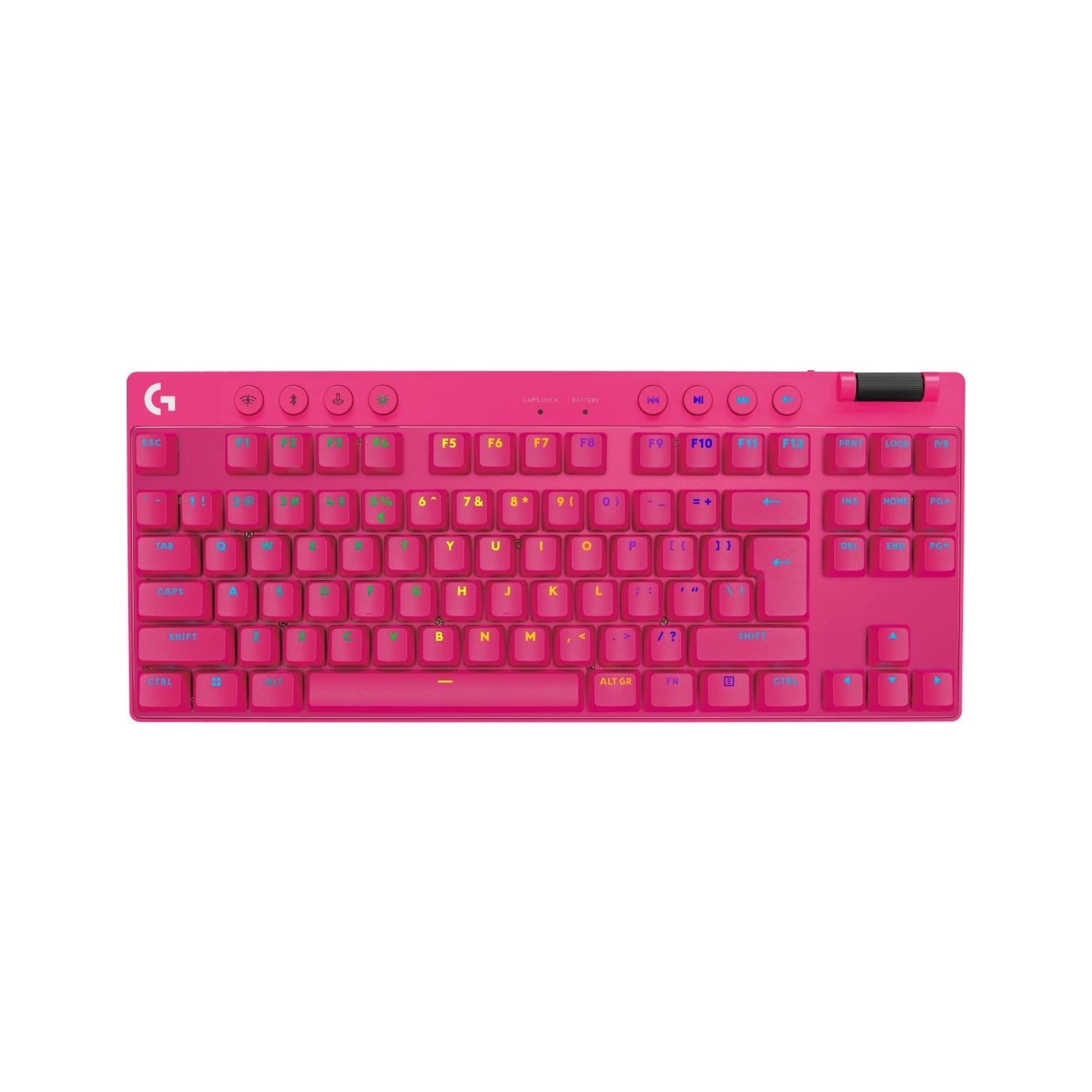 Logitech G PRO X TKL LIGHTSPEED Mechanical Gaming Keyboard - MAGENTA - US INT'l - TACTILE