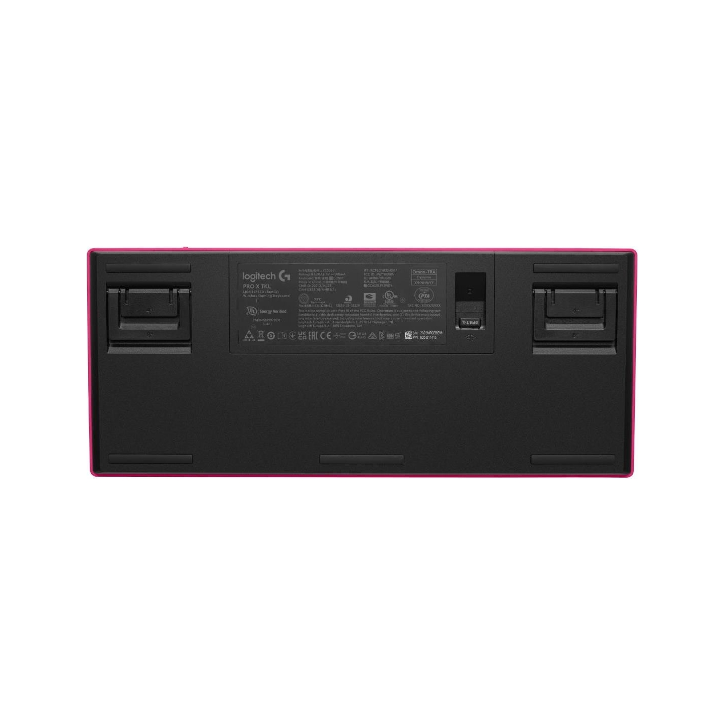 Logitech G PRO X TKL LIGHTSPEED Mechanical Gaming Keyboard - MAGENTA - US INT'l - TACTILE