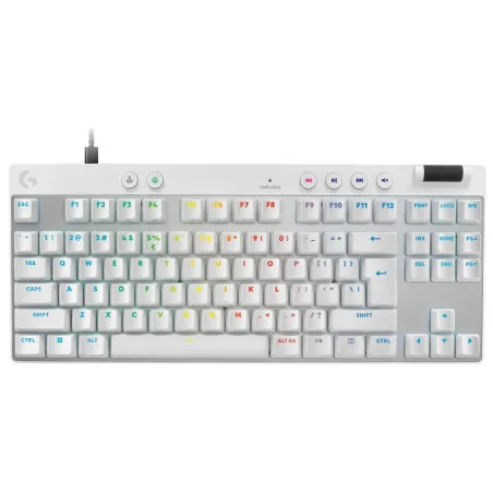 Logitech G PRO X TKL RAPID Gaming Keyboard - WHITE - US INT'L - USB - EMEA28i-935 - LINEAR