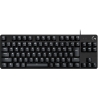 Logitech G413 TKL SE Corded Mechanical Gaming Keyboard - BLACK - US INT'L - USB - TACTILE