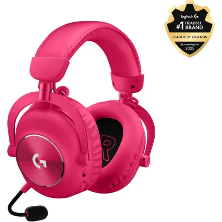 Logitech G PRO X2 LIGHTSPEED Wireless Gaming Headset - Blue Mic - MAGENTA