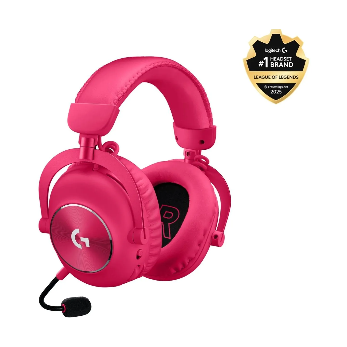 Logitech G PRO X2 LIGHTSPEED Wireless Gaming Headset - Blue Mic - MAGENTA