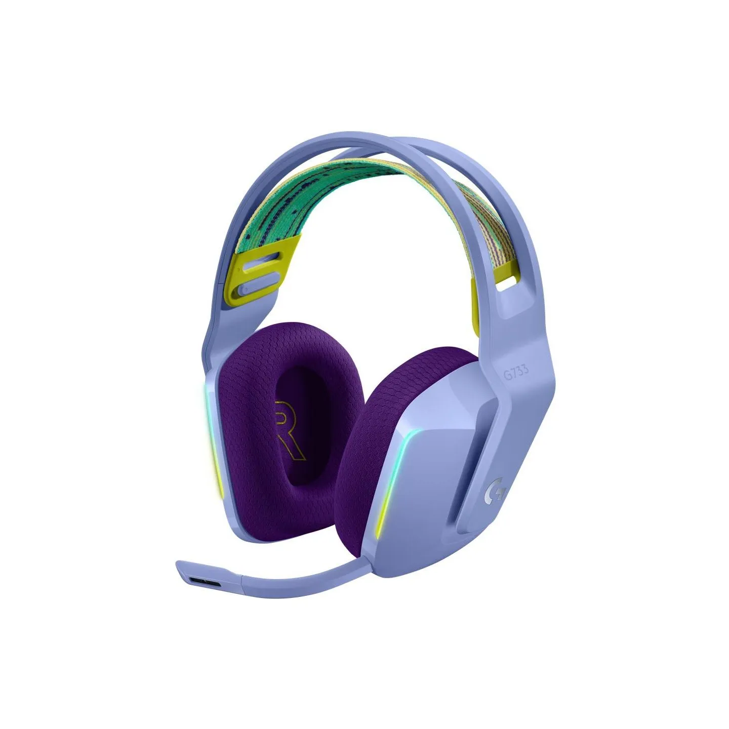 Logitech G733 LIGHTSPEED Wireless RGB Gaming Headset - LILAC