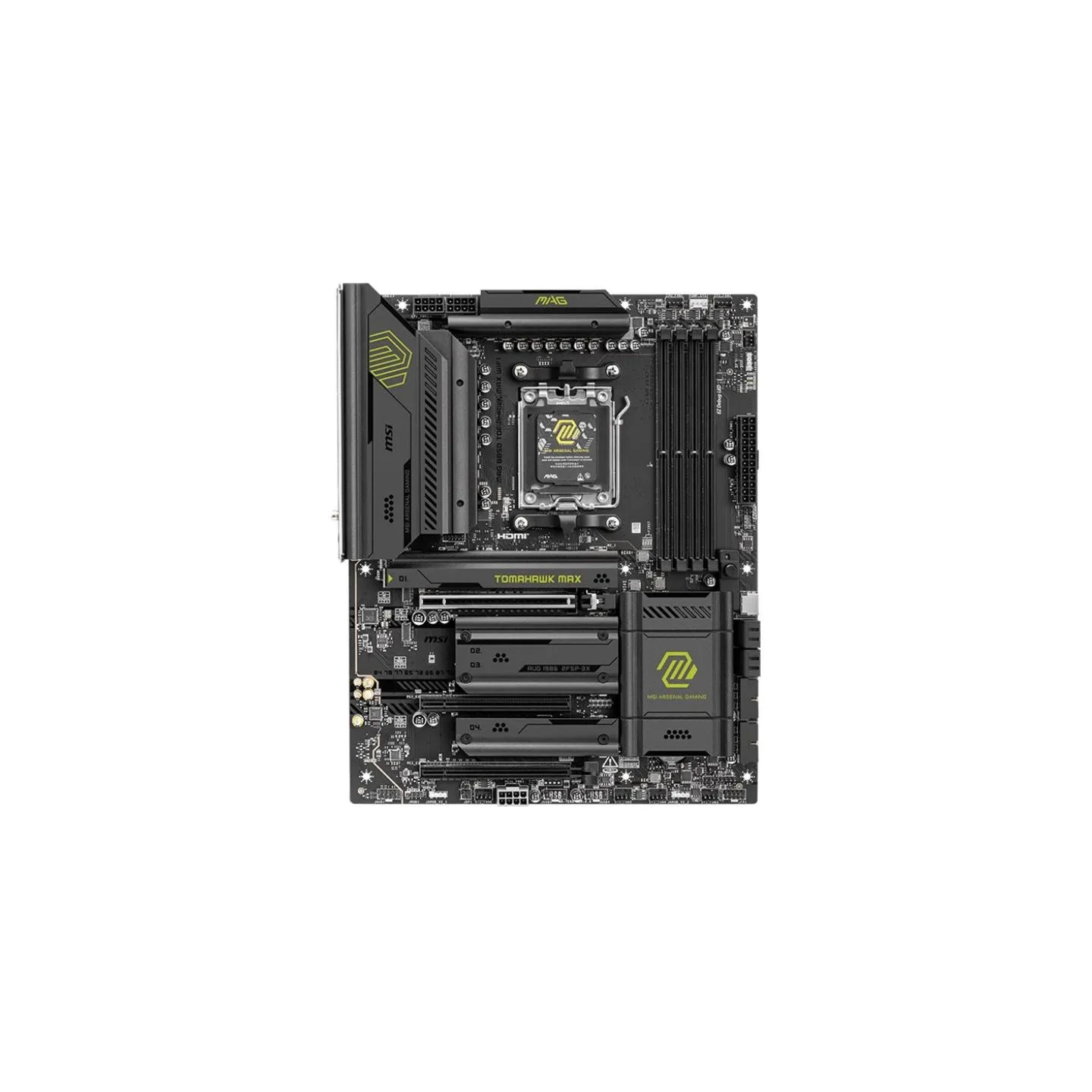 MSI MAG B850 TOMAHAWK MAX WIFI | Processor family AMD | Processor socket AM5 | DDR5 | Supported hard disk drive interfaces SATA,