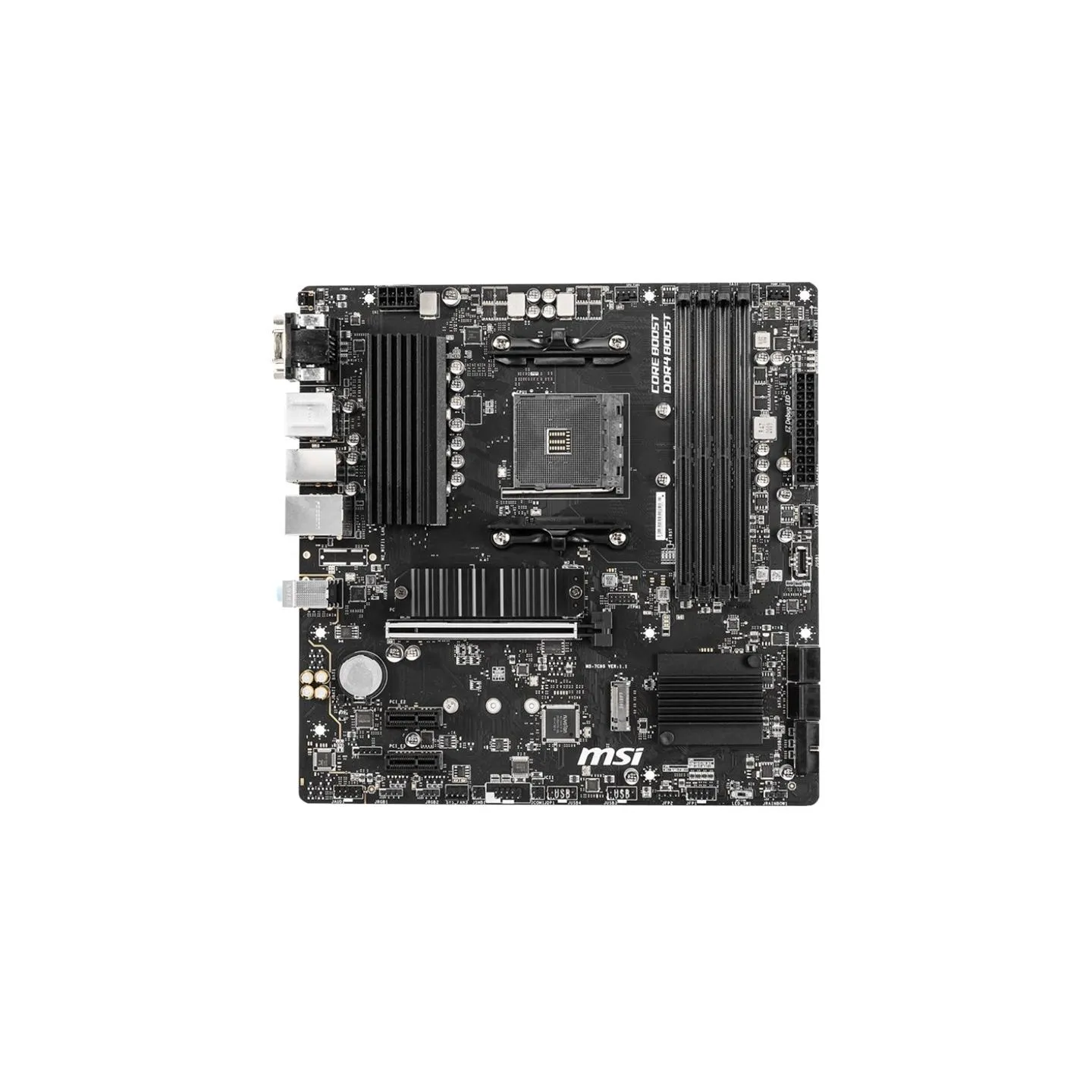 MSI | B550M PRO-VDH | Processor family AMD | Processor socket AM4 | DDR4 | Memory slots 4 | Number of SATA connectors 4 | Chipse