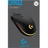 Logitech G102 LIGHTSYNC Corded Gaming Mouse - BLACK - USB - EER