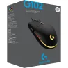 Logitech G102 LIGHTSYNC Corded Gaming Mouse - BLACK - USB - EER