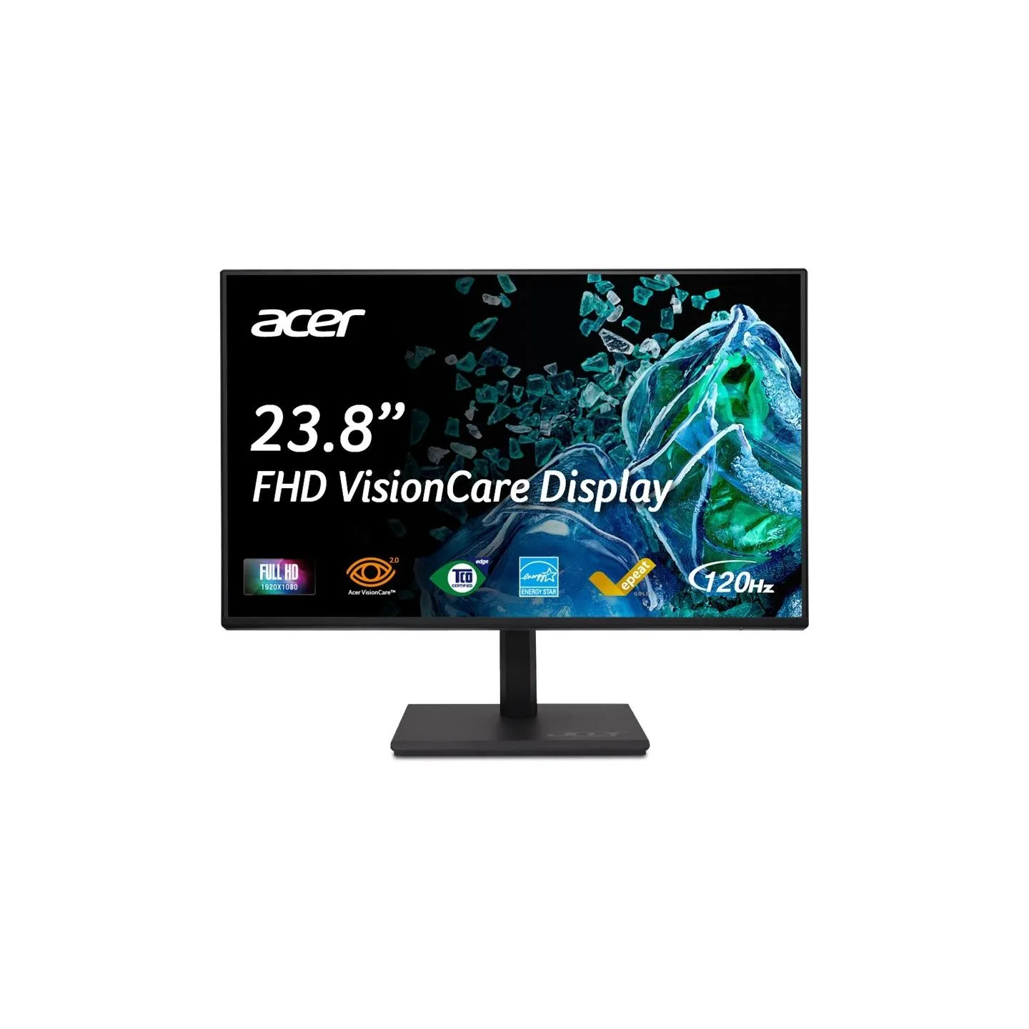 Acer Vero B247Y | 24 " | IPS | FHD | 16:9 | 120 Hz | 4 ms | 1920 x 1080 pixels | 250 cd/m² | Black