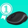 Logitech LOGI M185 Wireless Mouse SWIFT GREY EER2