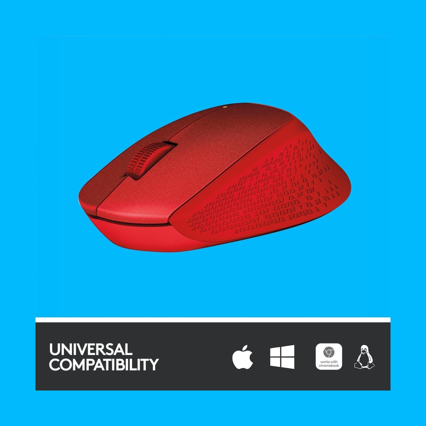 Logitech M330 Silent Plus Red - 2.4GHZ - EMEA / 910-004911