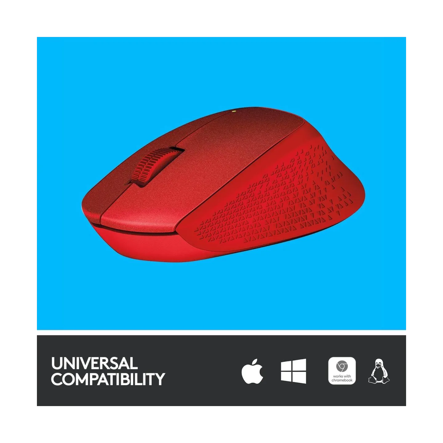 Logitech M330 Silent Plus Red - 2.4GHZ - EMEA / 910-004911