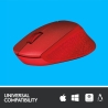 Logitech M330 Silent Plus Red - 2.4GHZ - EMEA / 910-004911