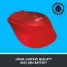 Logitech M330 Silent Plus Red - 2.4GHZ - EMEA / 910-004911