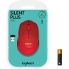 Logitech M330 Silent Plus Red - 2.4GHZ - EMEA / 910-004911