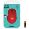 Logitech M330 Silent Plus Red - 2.4GHZ - EMEA / 910-004911