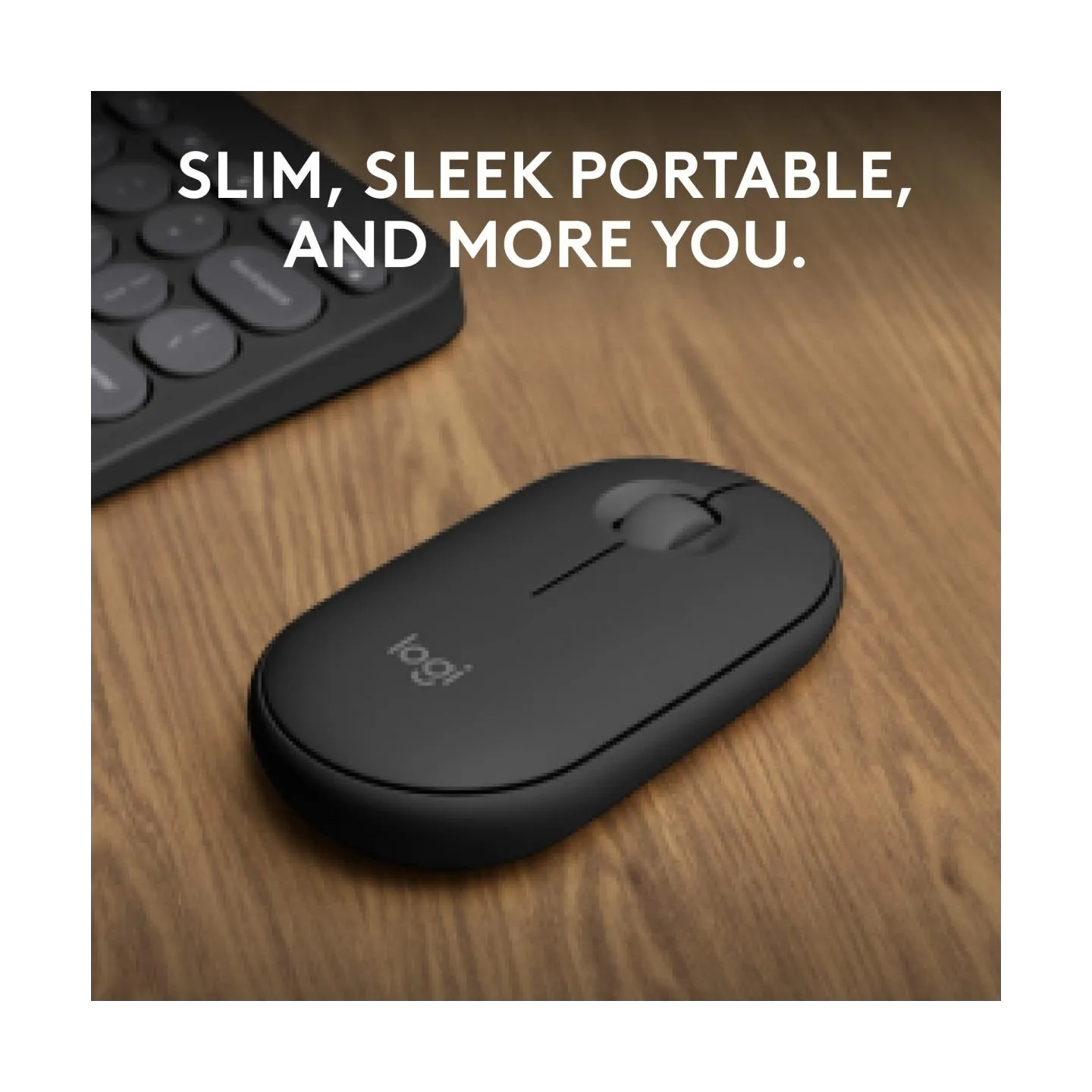 Logitech Pebble 2 M350s Wireless Mouse, RF Wireless + Bluetooth, 4000 DPI, Tonal Graphite / 910-007015