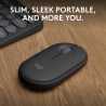 Logitech Pebble 2 M350s Wireless Mouse, RF Wireless + Bluetooth, 4000 DPI, Tonal Graphite / 910-007015