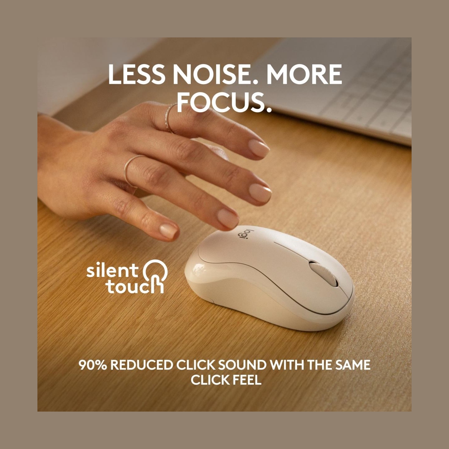 Logitech LOGI M240 Silent Bluetooth Mouse - WHITE