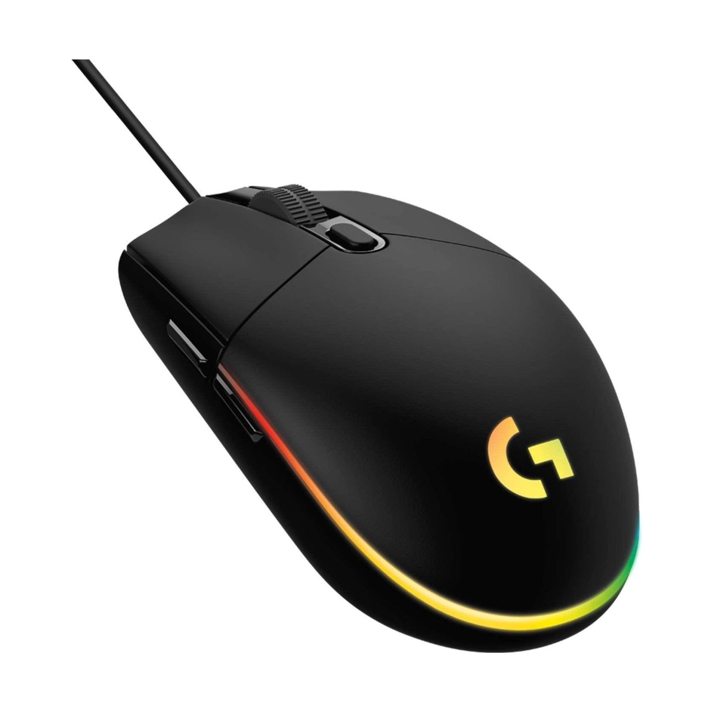 Logitech G203 LIGHTSYNC Corded Gaming Mouse - BLACK - USB