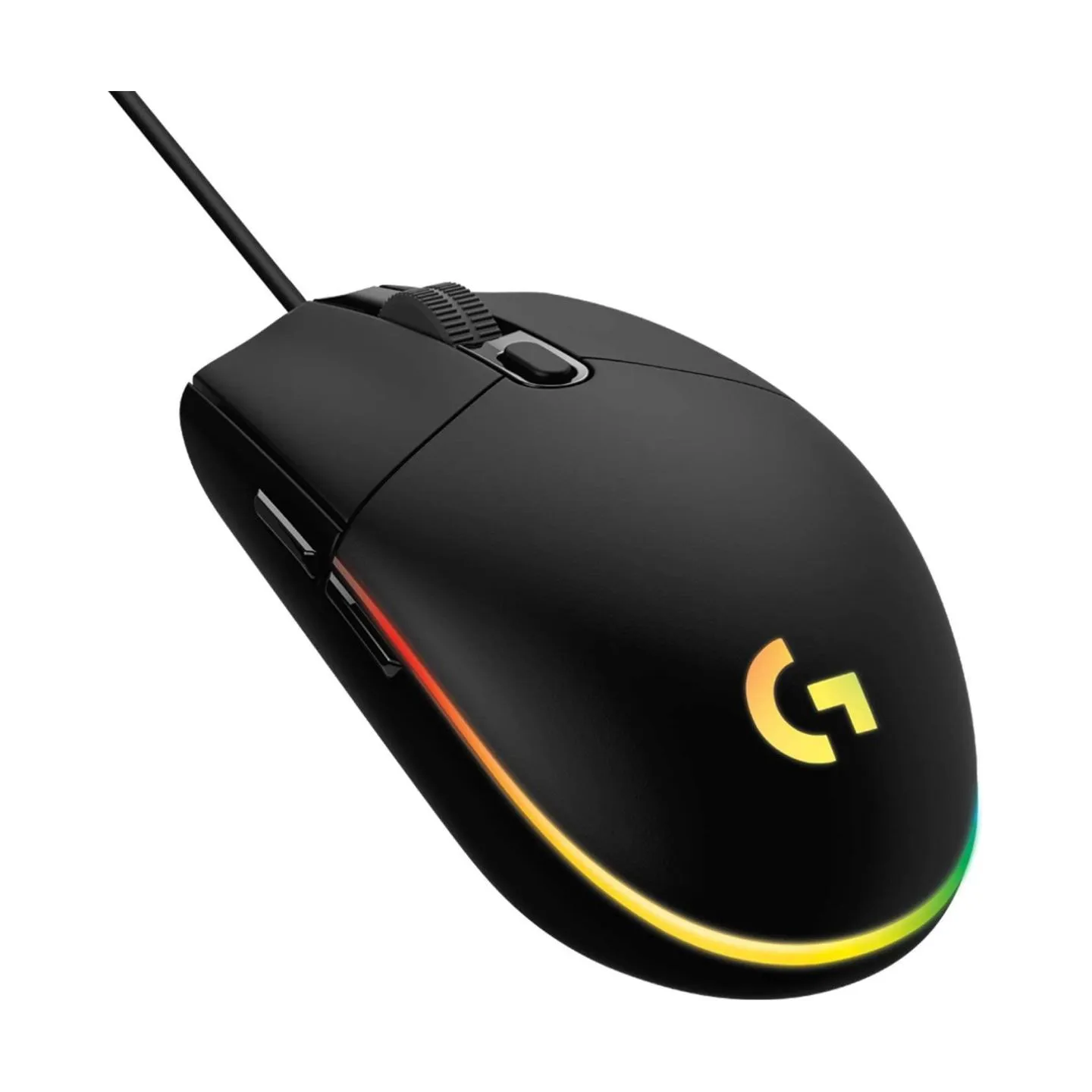 Logitech G203 LIGHTSYNC Corded Gaming Mouse - BLACK - USB
