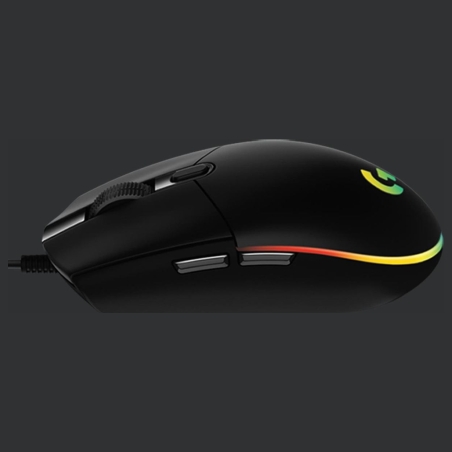 Logitech G203 LIGHTSYNC Corded Gaming Mouse - BLACK - USB