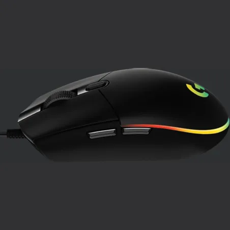 Logitech G203 LIGHTSYNC Corded Gaming Mouse - BLACK - USB