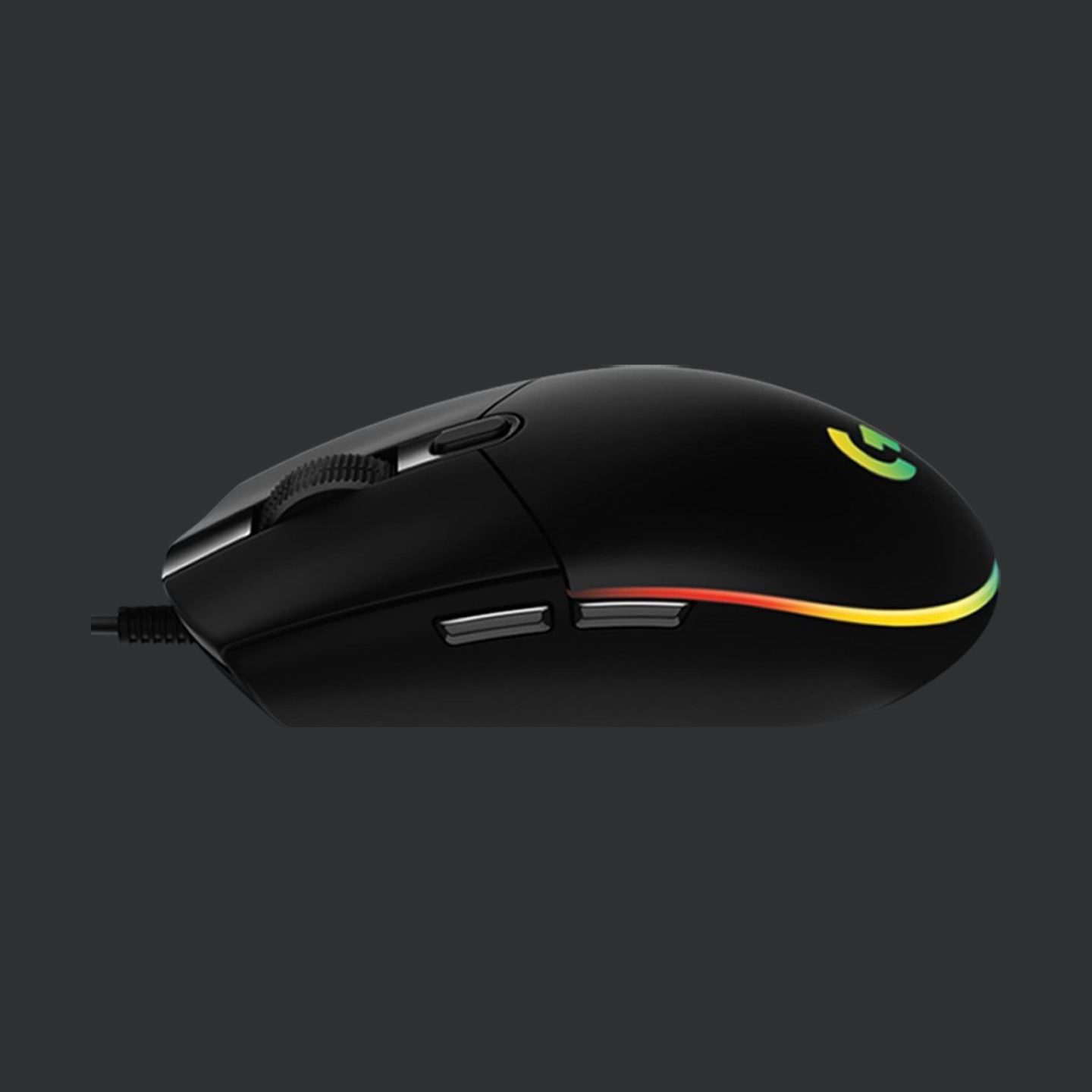 Logitech G203 LIGHTSYNC Corded Gaming Mouse - BLACK - USB