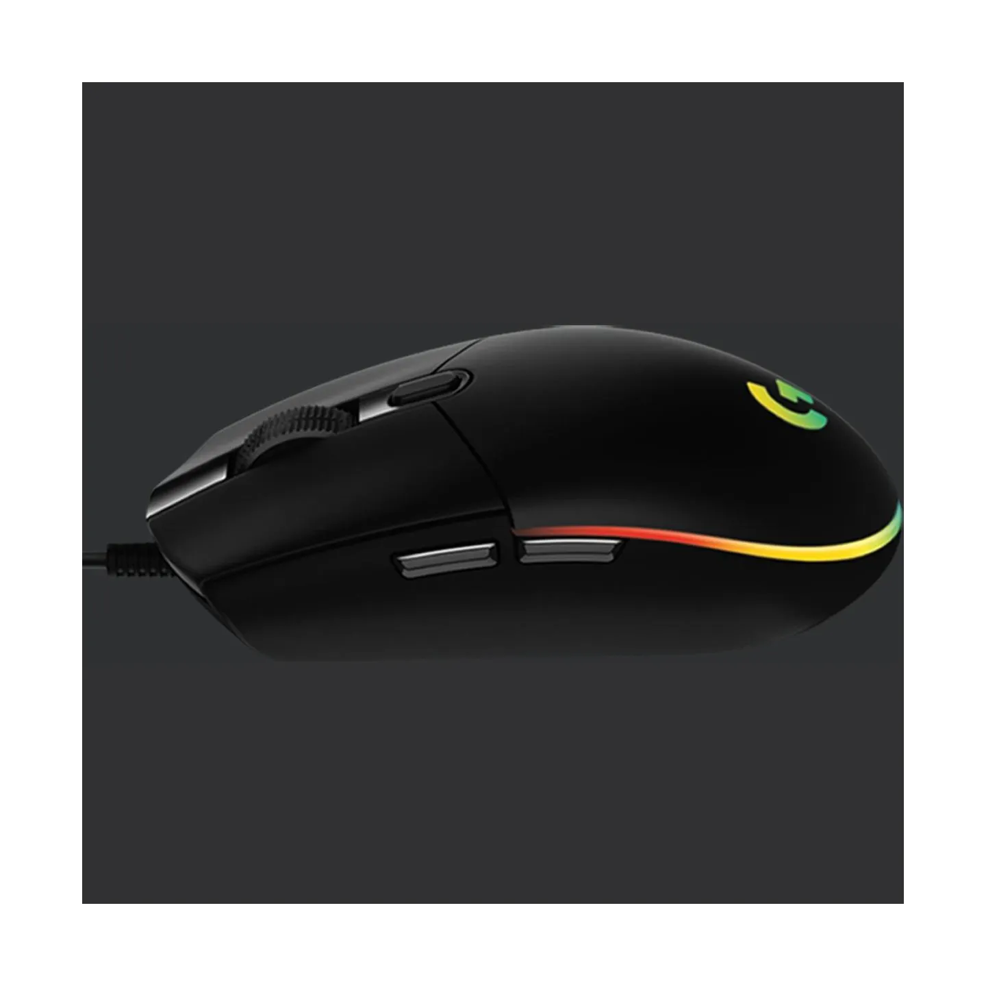 Logitech G203 LIGHTSYNC Corded Gaming Mouse - BLACK - USB