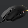Logitech G203 LIGHTSYNC Corded Gaming Mouse - BLACK - USB