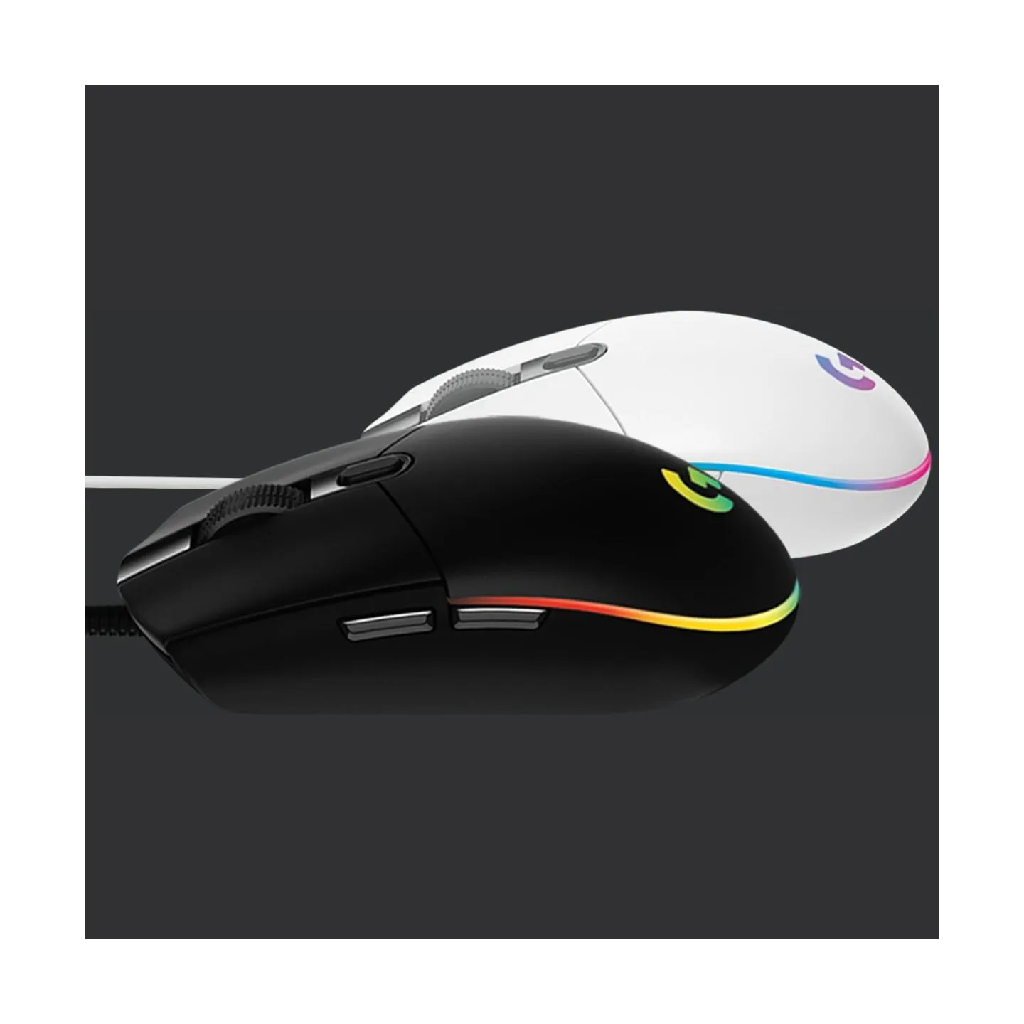 Logitech G203 LIGHTSYNC Corded Gaming Mouse - BLACK - USB