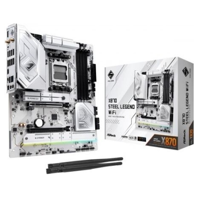 Asrock Motherboard X870 STEEL LEGEND WIFI AM5 4DDR5 M.2 ATX