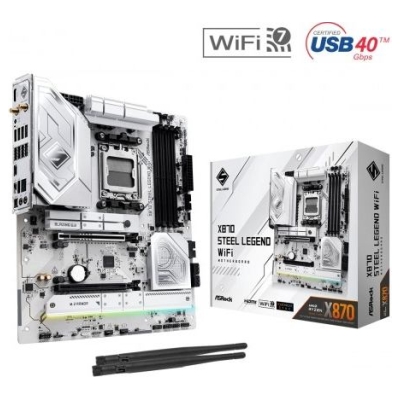 Asrock Motherboard X870 STEEL LEGEND WIFI AM5 4DDR5 M.2 ATX