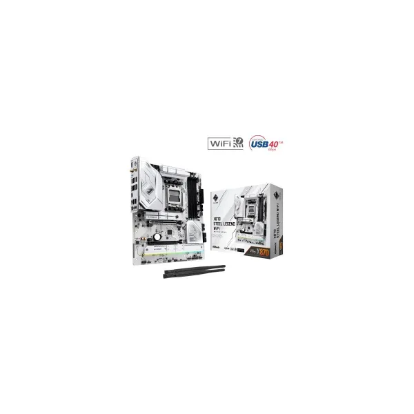 Asrock Motherboard X870 STEEL LEGEND WIFI AM5 4DDR5 M.2 ATX