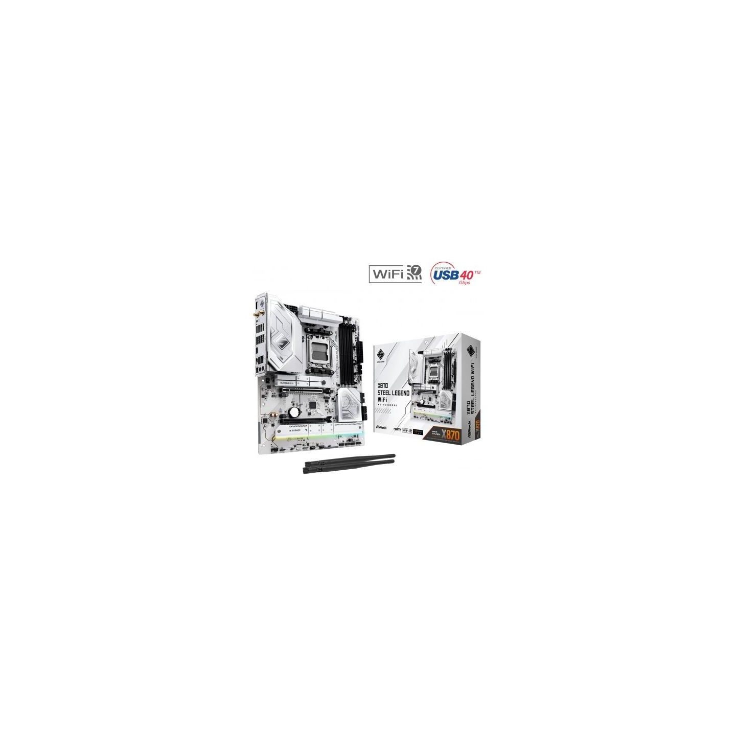 Asrock Motherboard X870 STEEL LEGEND WIFI AM5 4DDR5 M.2 ATX