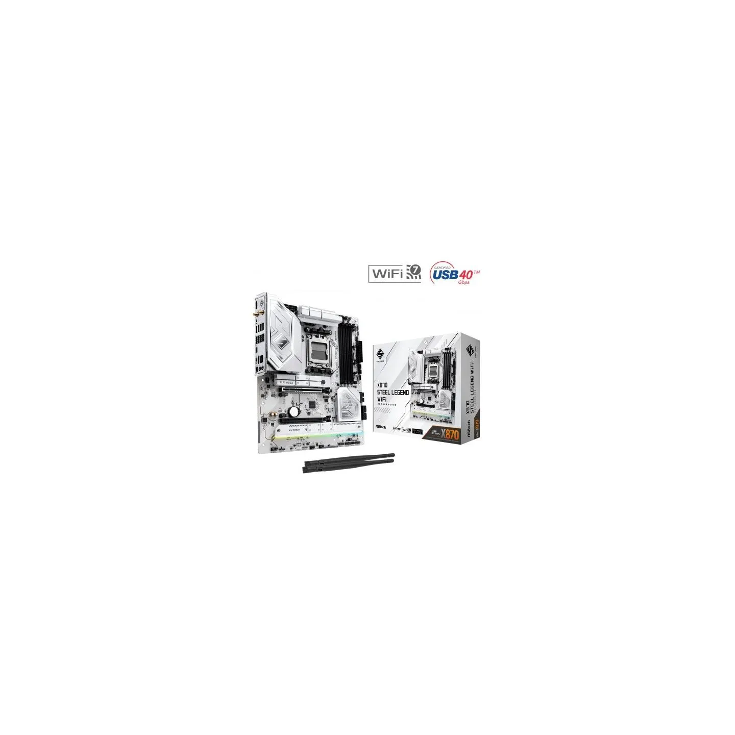 Asrock Motherboard X870 STEEL LEGEND WIFI AM5 4DDR5 M.2 ATX