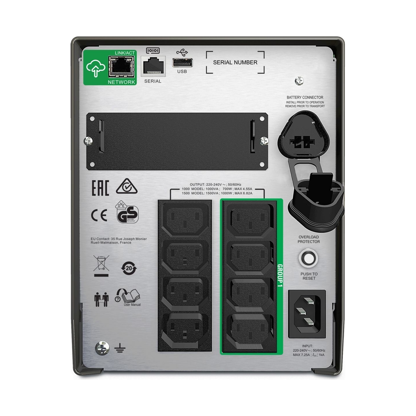 APC SmartConnect UPS SMT 1000 VA Tower