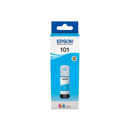 Epson 1LB 101 EcoTank Cyan ink bottle