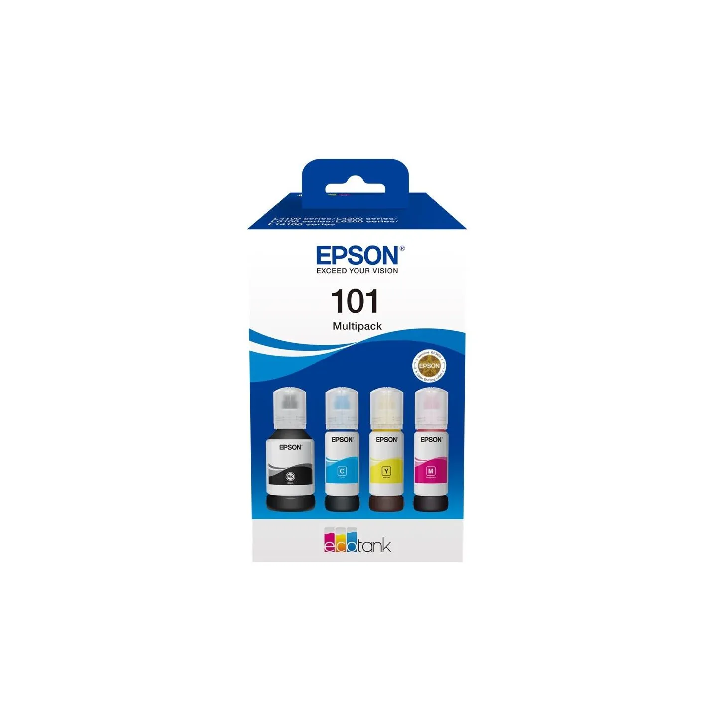 Epson Ink Consumables  4-colour | 101 EcoTank | Ink Bottle | Multipack