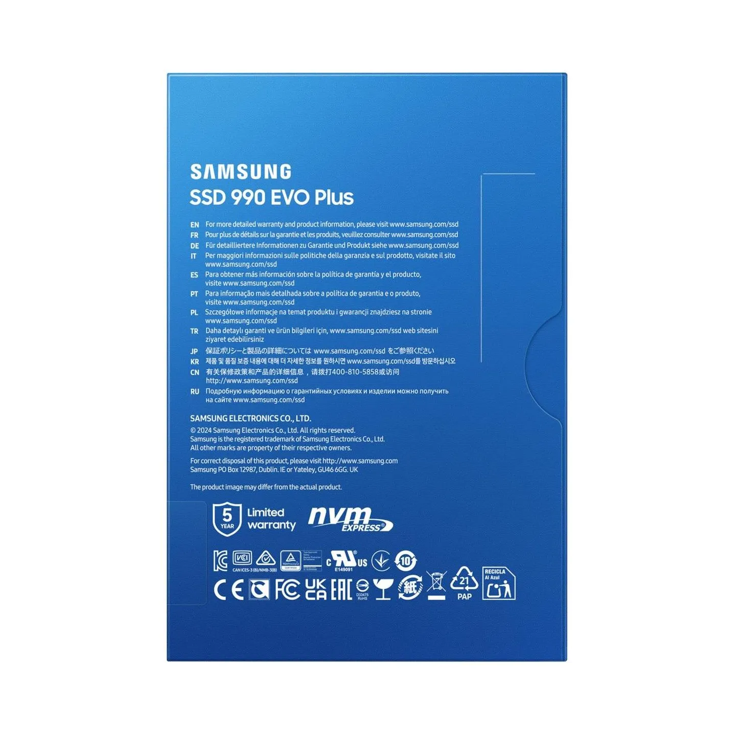 Samsung SSD 990 EVO Plus 4TB M.2 NVMe