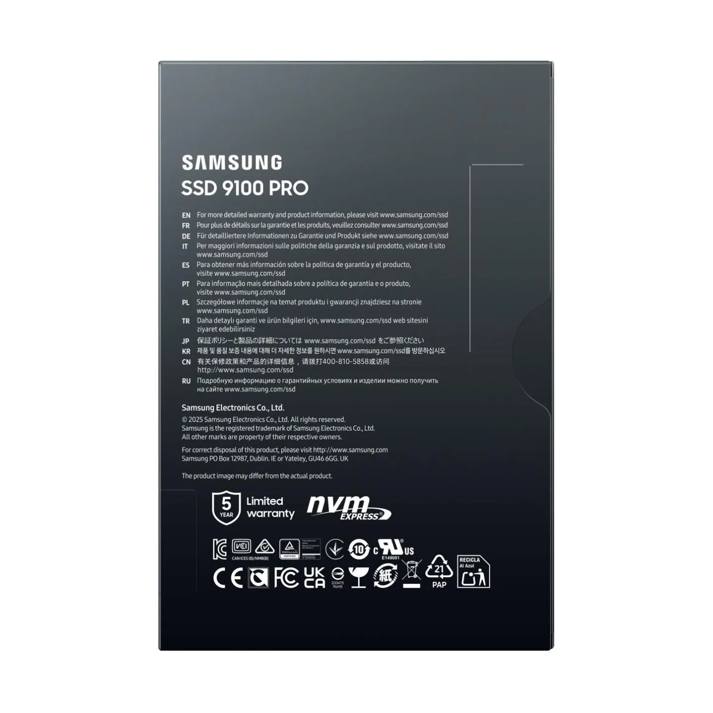 Samsung 9100 PRO SSD 1TB M.2 NVMe