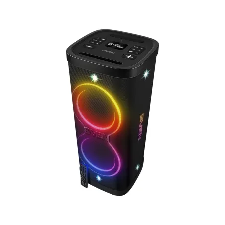 Sven Speaker Party Box SVEN PS-1250, black (300W, TWS, IPx4, Bluetooth, FM, USB, microSD, LED-display, 13500mAh)