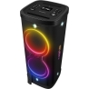 Sven Speaker Party Box SVEN PS-1250, black (300W, TWS, IPx4, Bluetooth, FM, USB, microSD, LED-display, 13500mAh)