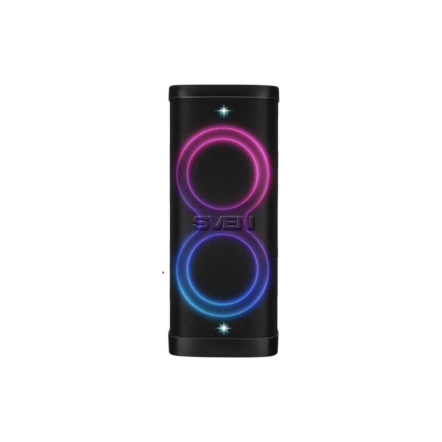 Sven Speaker Party Box SVEN PS-1250, black (300W, TWS, IPx4, Bluetooth, FM, USB, microSD, LED-display, 13500mAh)