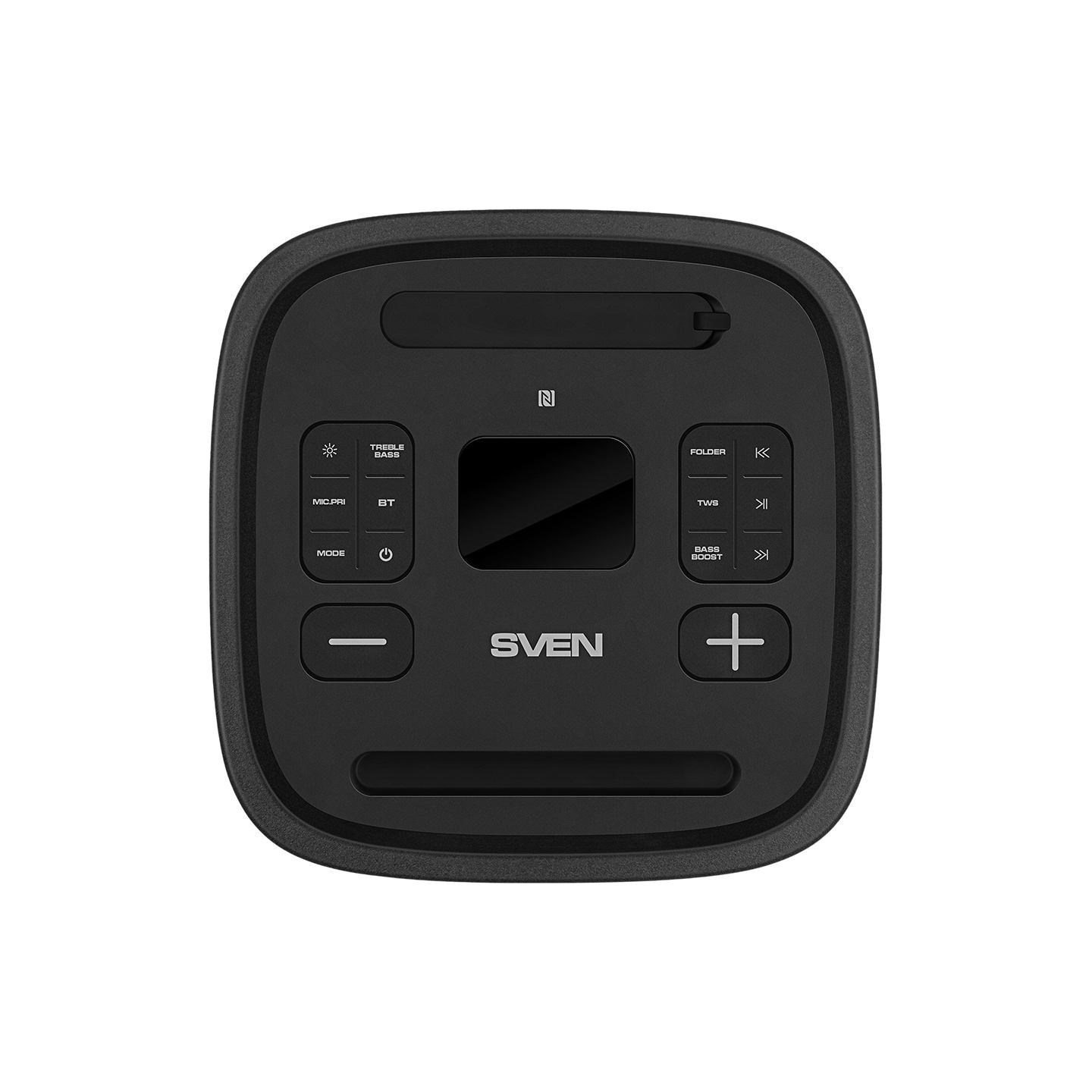 Sven Speaker Party Box SVEN PS-1250, black (300W, TWS, IPx4, Bluetooth, FM, USB, microSD, LED-display, 13500mAh)