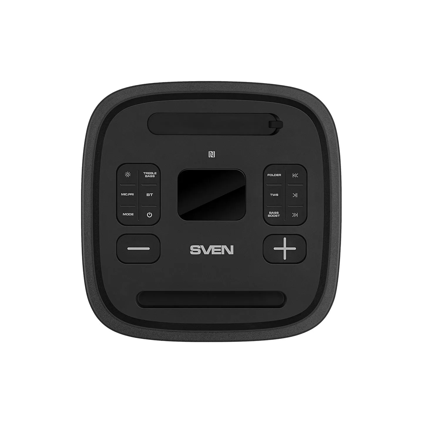 Sven Speaker Party Box SVEN PS-1250, black (300W, TWS, IPx4, Bluetooth, FM, USB, microSD, LED-display, 13500mAh)