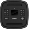 Sven Speaker Party Box SVEN PS-1250, black (300W, TWS, IPx4, Bluetooth, FM, USB, microSD, LED-display, 13500mAh)