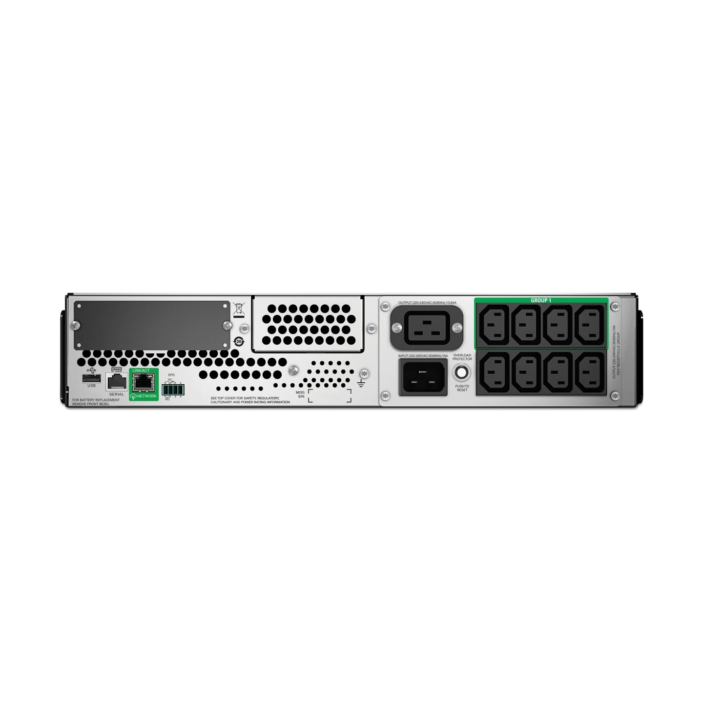 APC SMT2200RMI2UC Smart UPS 2.2kVA/1.98kW 2U SmartC
