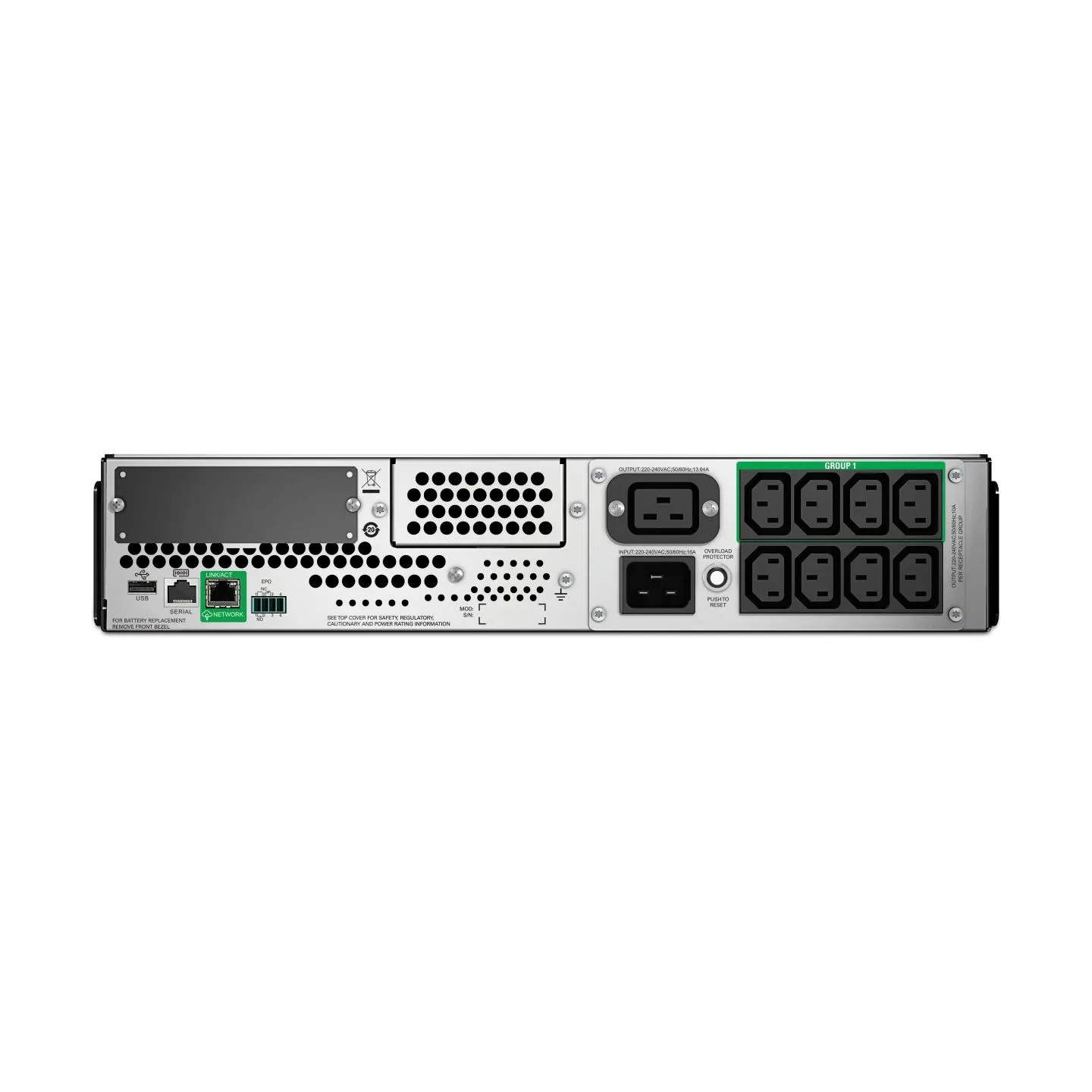 APC SMT2200RMI2UC Smart UPS 2.2kVA/1.98kW 2U SmartC