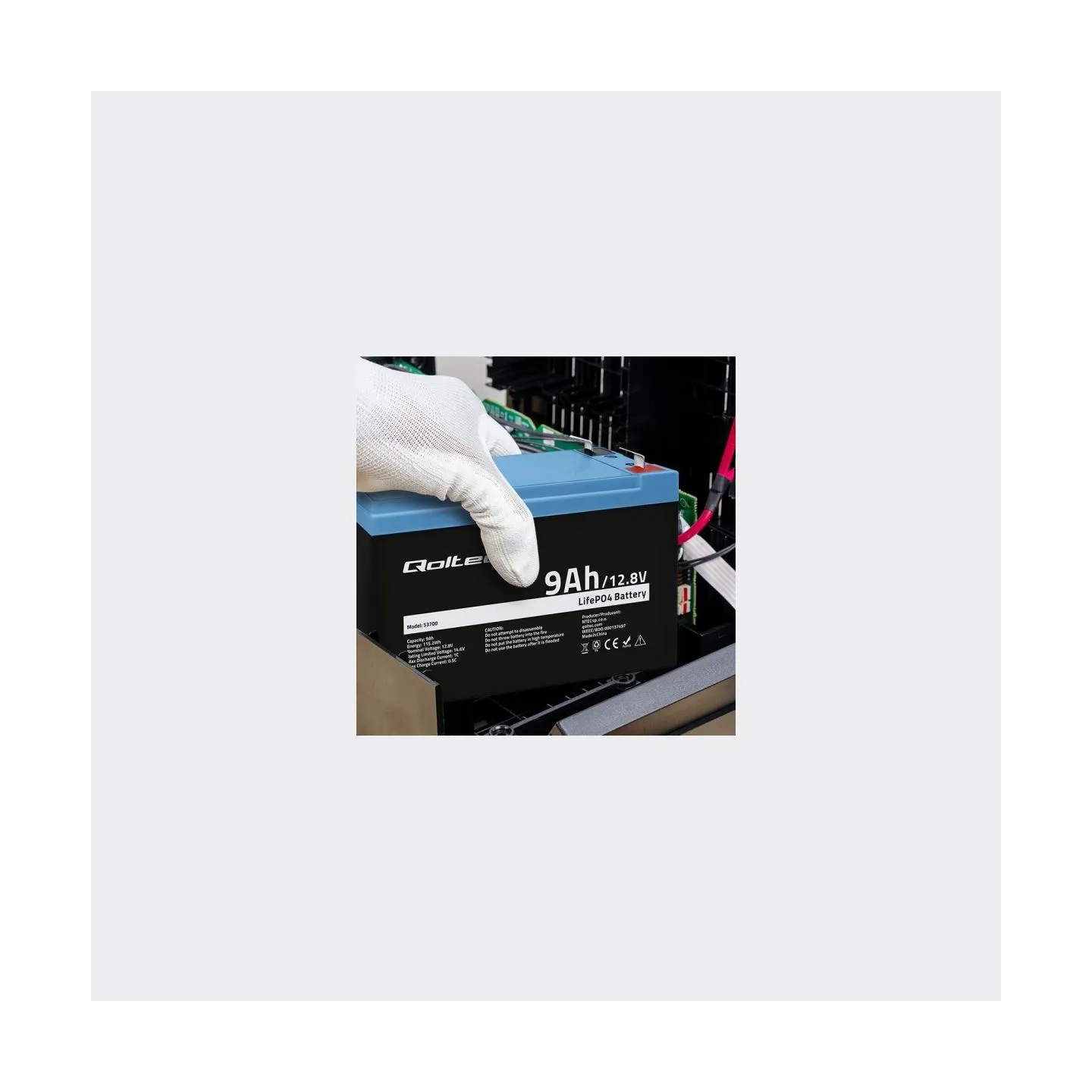 Qoltec 53700 LiFePO4 battery / 9Ah