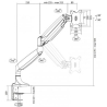 Logilink | Desk Mount | BP0042 | 13-32 " | Maximum weight (capacity) 9 kg | Silver